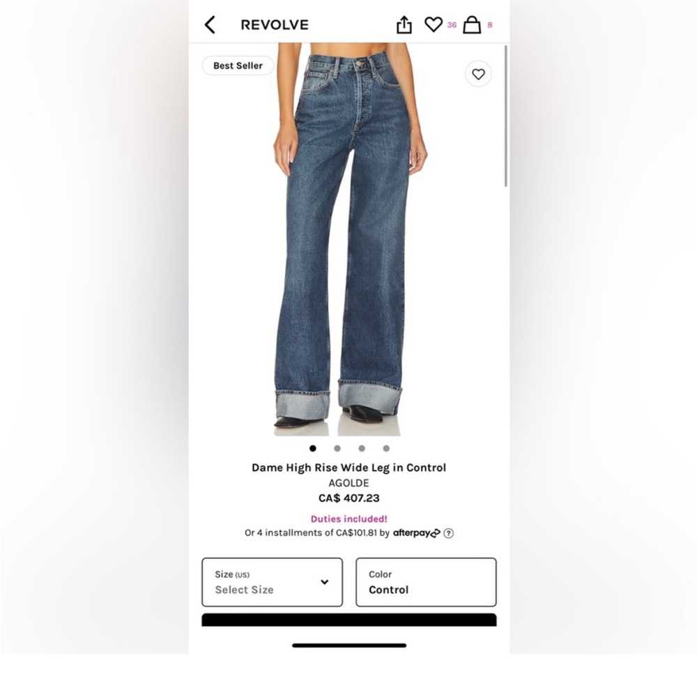 Agolde dame jeans